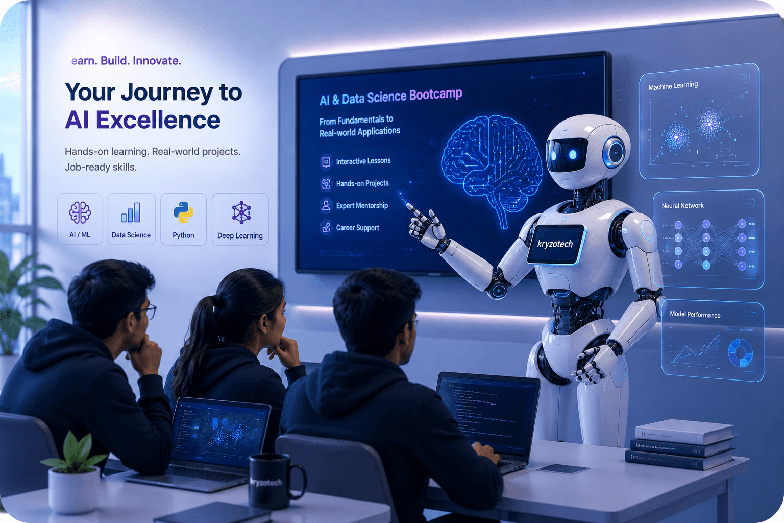 AI and data science bootcamp at Kryzotech