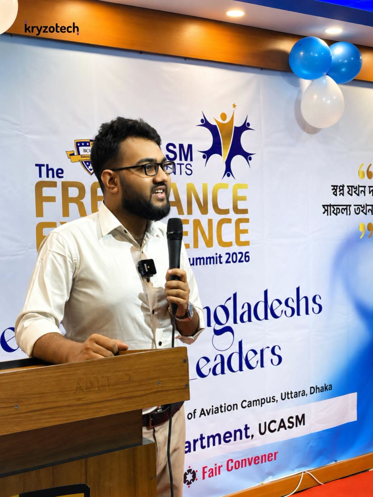 Kryzotech’s Lead Trainer, Asif Mredha was honored with an award — image 1